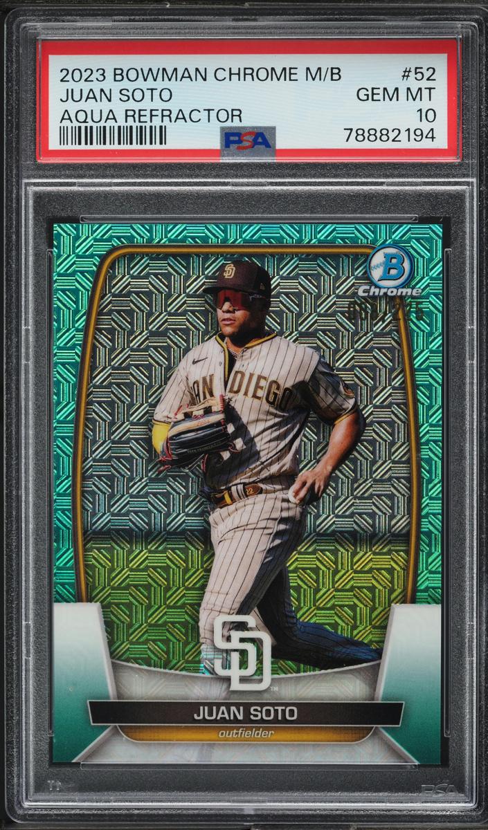 2023 Bowman Chrome Mega Box Baseball Aqua Juan Soto #52