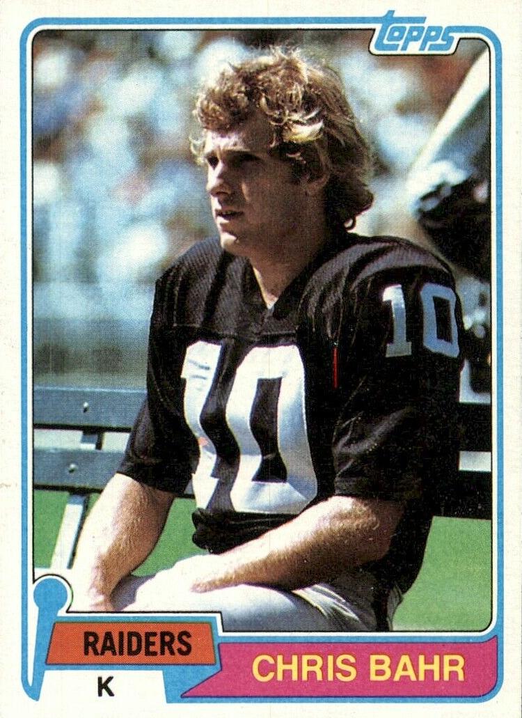 1981 Chris Bahr #107