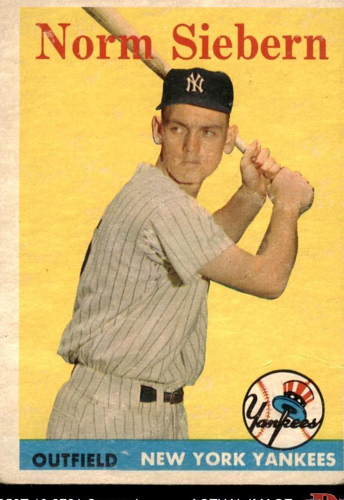 1958 Topps Norm Siebern #54 card