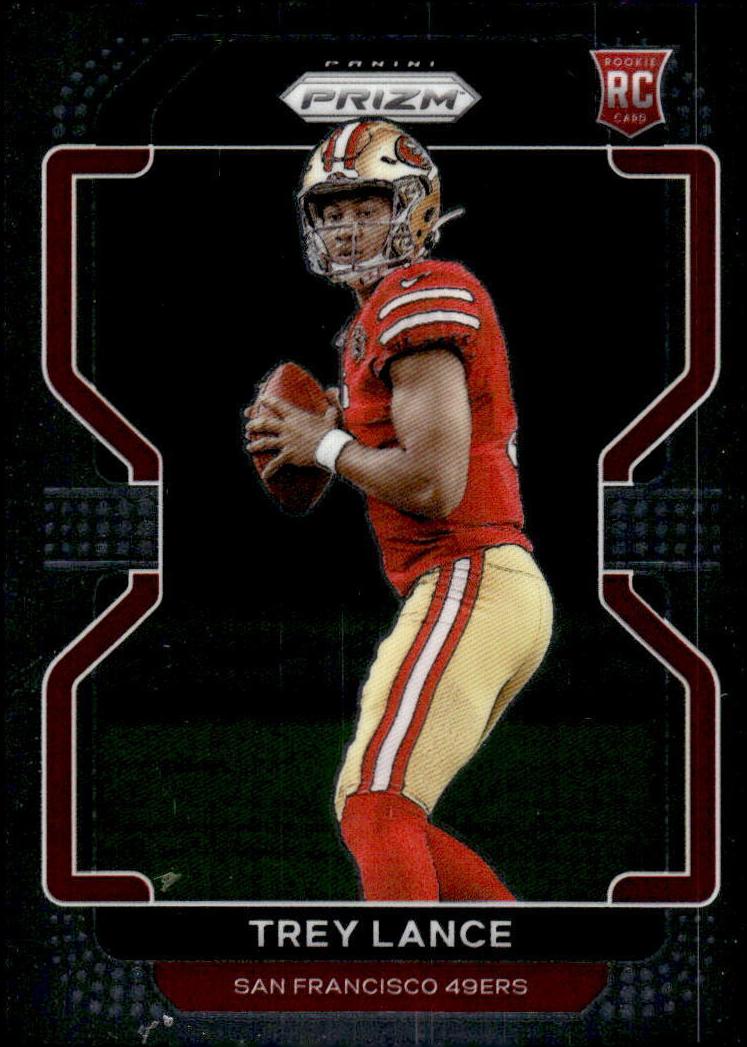 2021 Panini Prizm Trey Lance [SP Variation Silver Prizm] #333 card