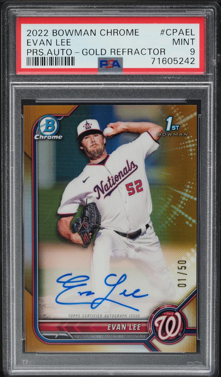 2022 Bowman Chrome Prospects Baseball Gold Evan Lee #CPA-EL SGC 10