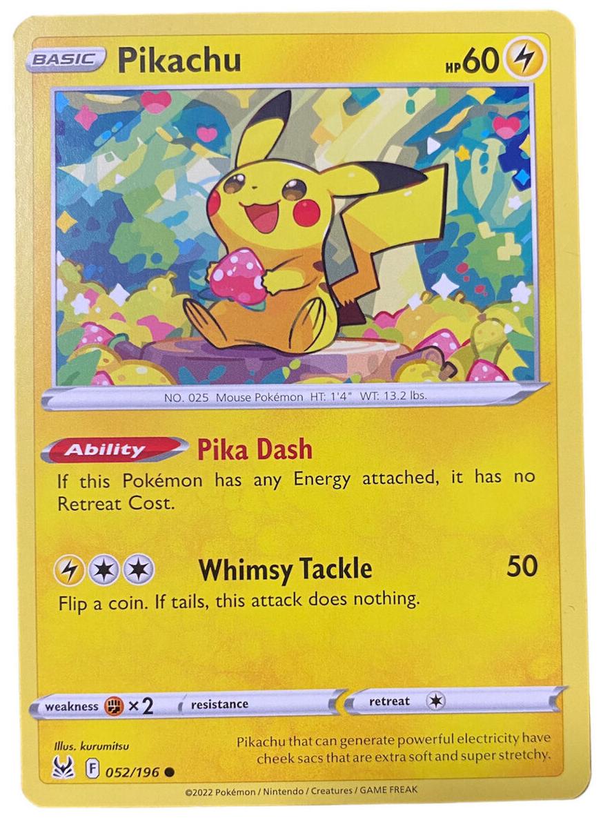2022 Pokemon Lost Origin LOST ORIGIN #052 Pikachu front