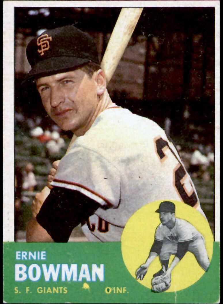 1963 Topps Ernie Bowman #61 card