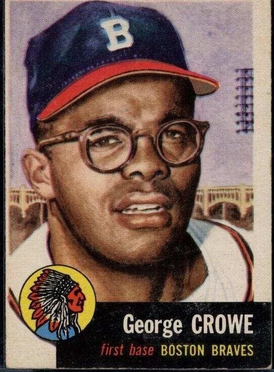1953 Topps George Crowe #3 card