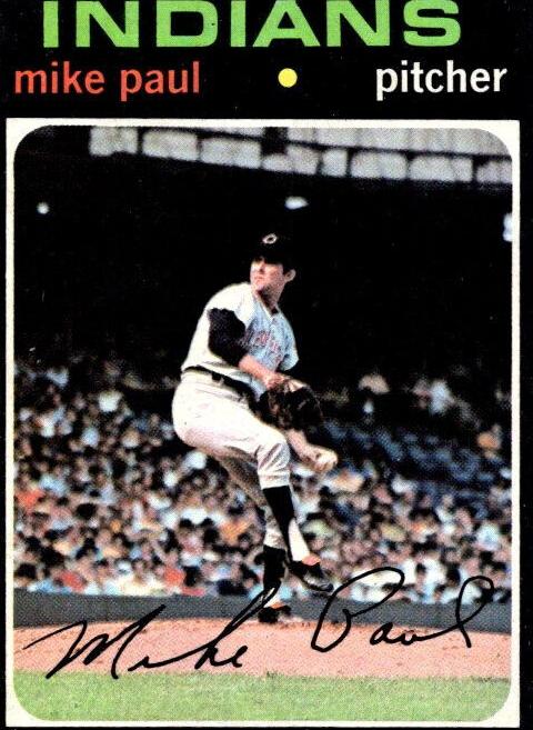 1971 Topps Mike Paul #454 card