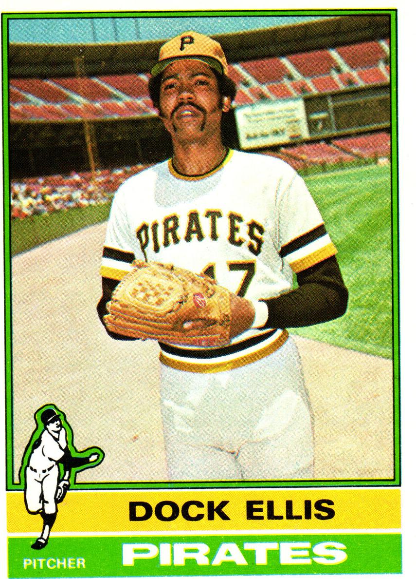 1976 Topps Dock Ellis #528 card