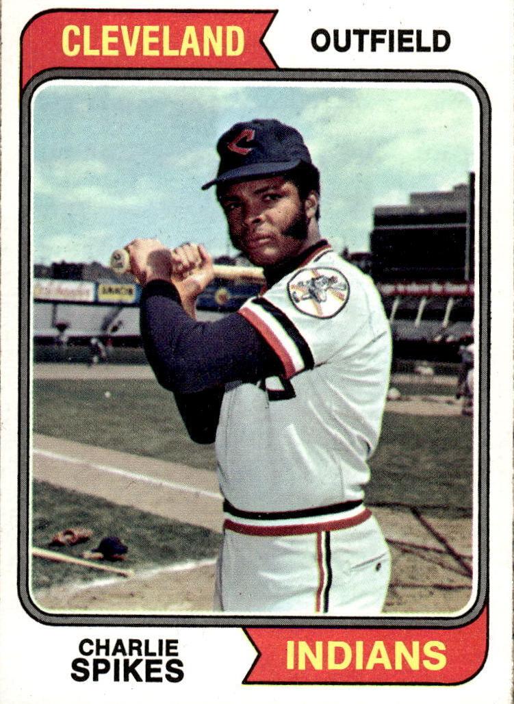 1974 Topps Charlie Spikes #58 card