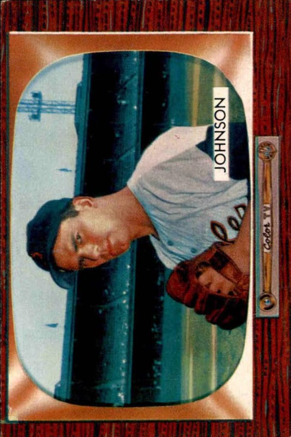 1955 Bowman Ernie Johnson #157 card