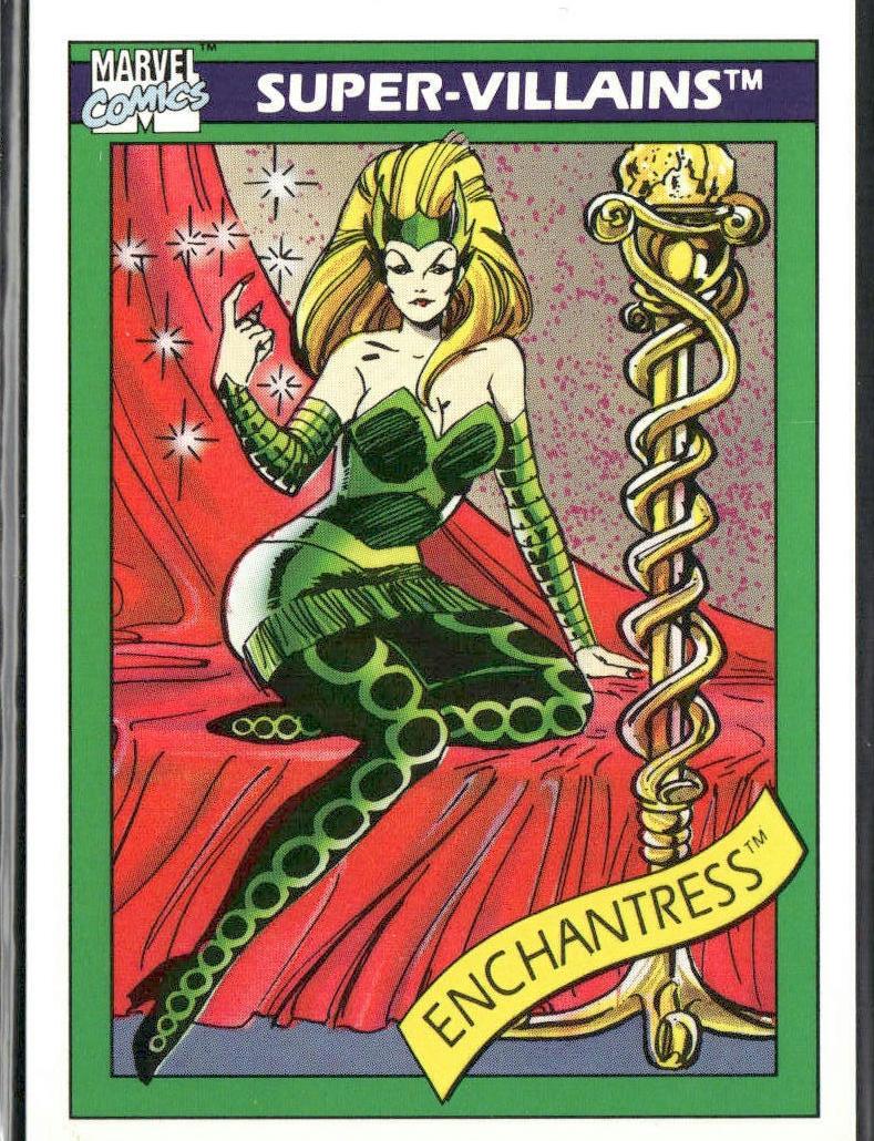 1990 Marveluniverse Marvel Universe #62 Enchantress front