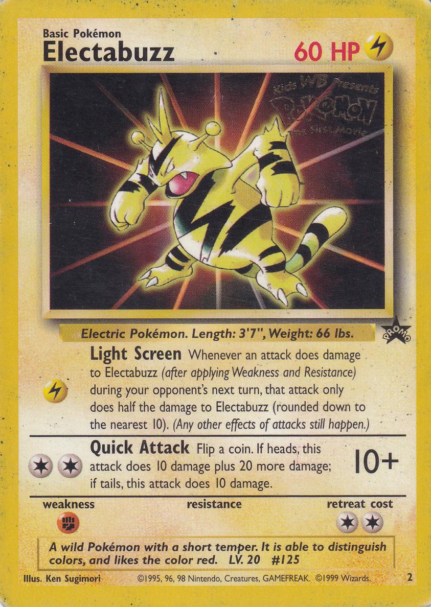 Electabuzz 1999 Pokemon Game Movie Promo