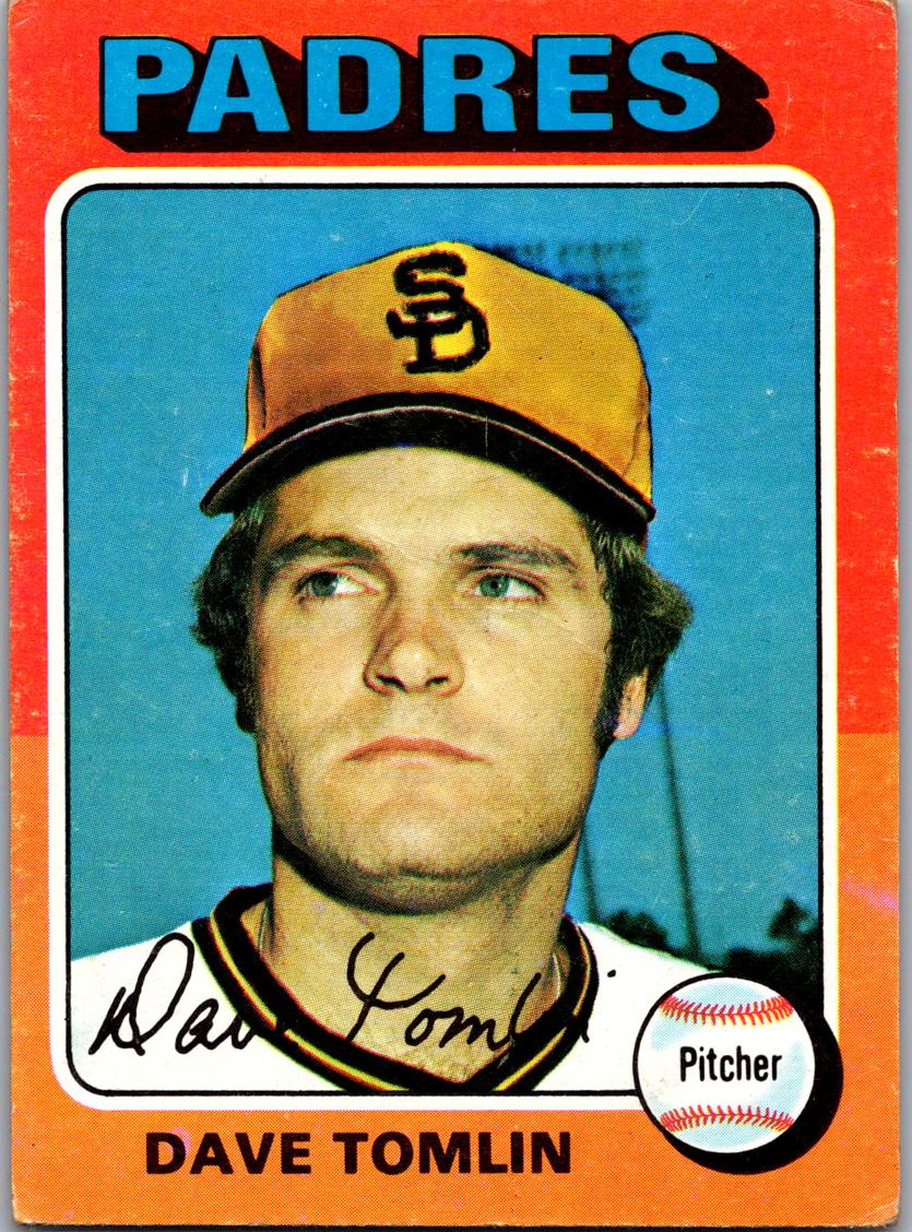 1975 Topps Dave Tomlin #578 card