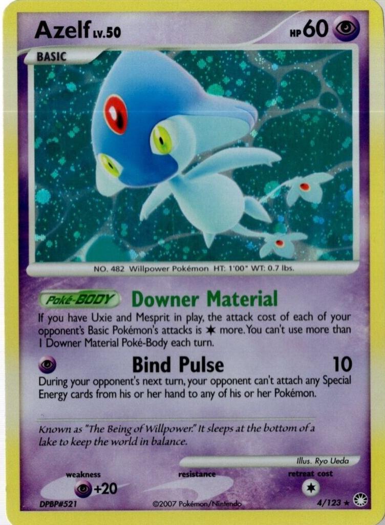 Azelf Holo 2007 Pokemon Diamond & Pearl Mysterious Treasures