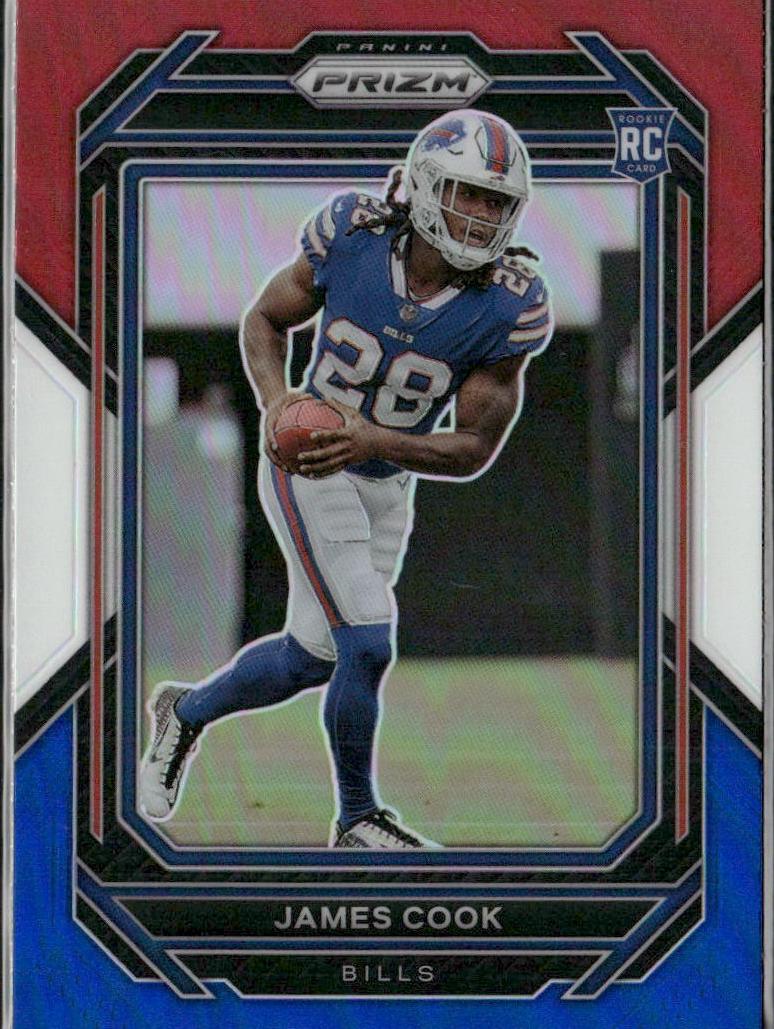 2022 Panini Prizm James Cook [Red White Blue] #319 card