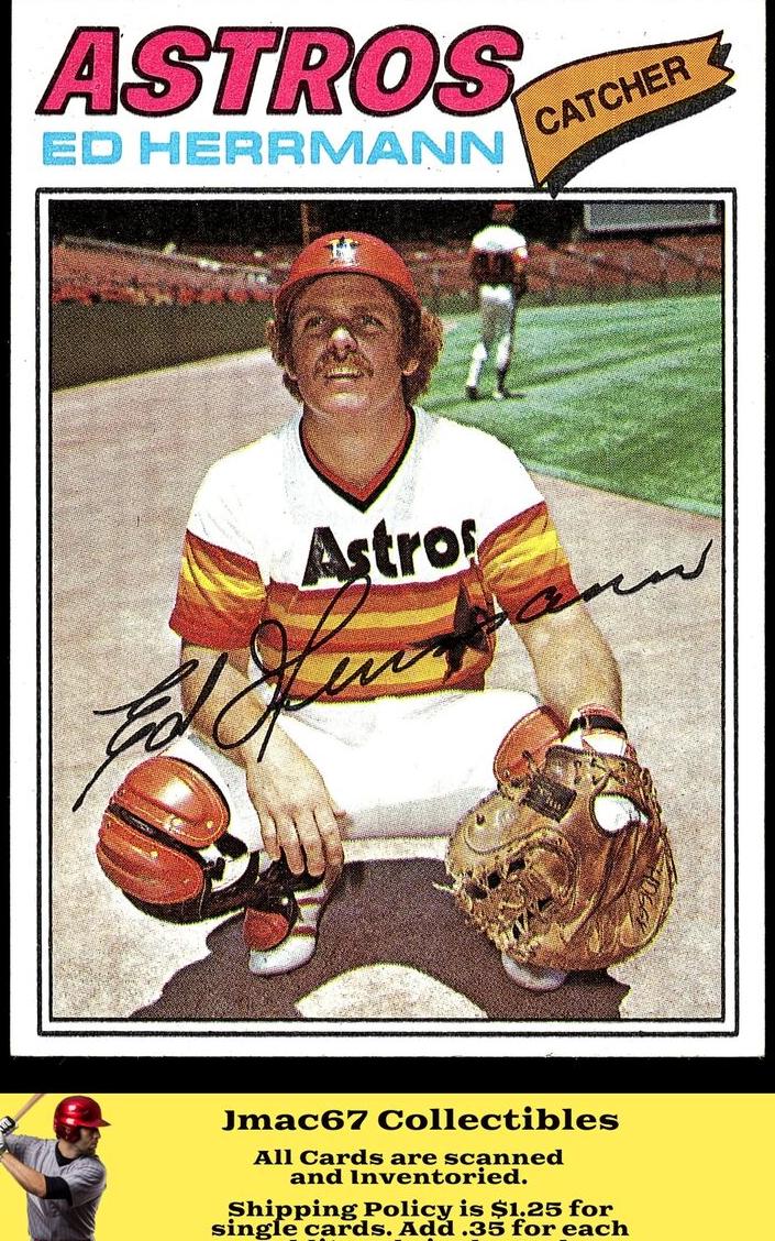 1977 Topps Ed Herrmann #143 card