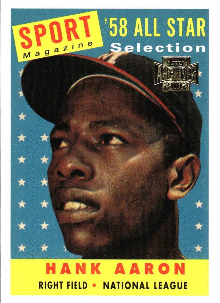 2002 Topps Archives Hank Aaron #190 card