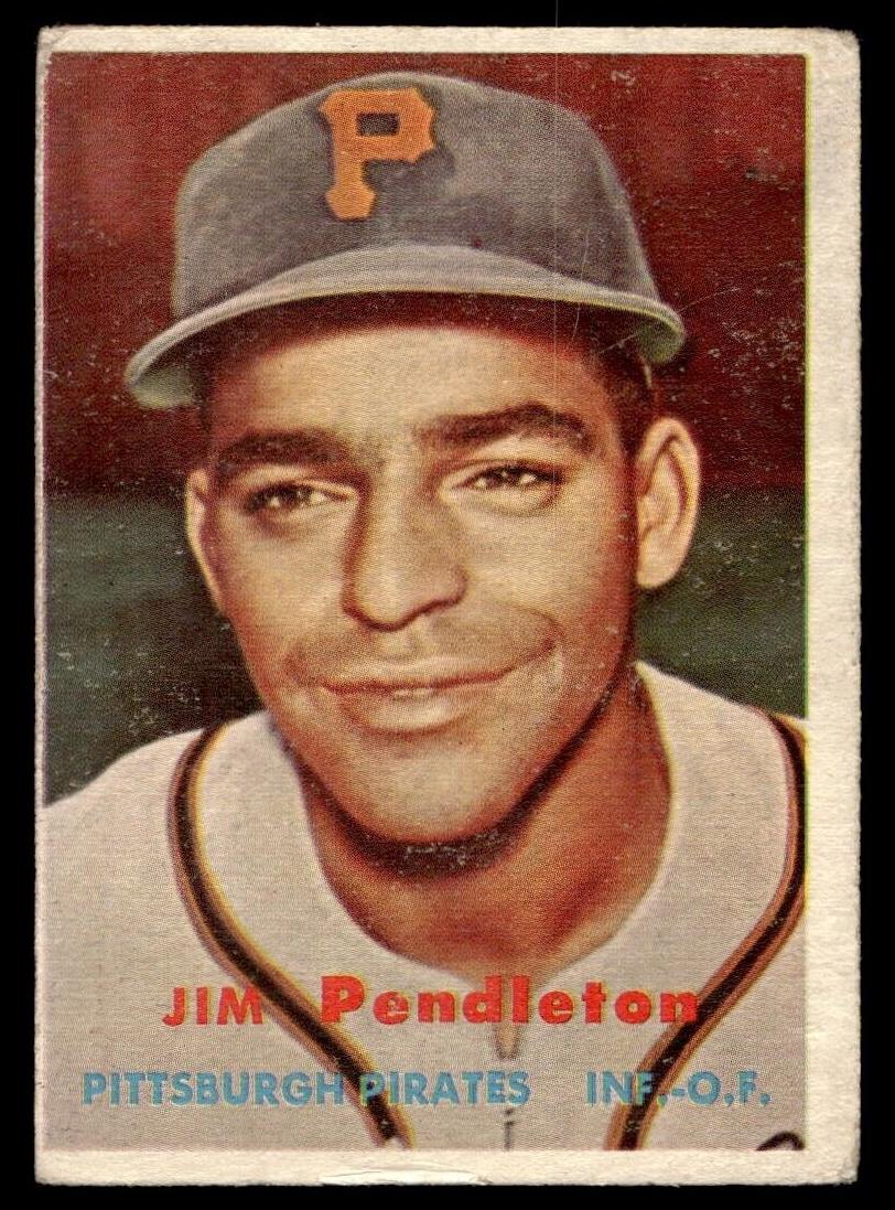 1957 Topps Jim Pendleton #327 card