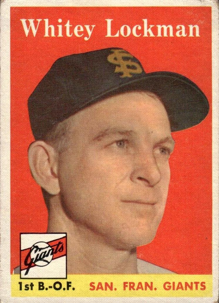 1958 Topps Whitey Lockman #195 card