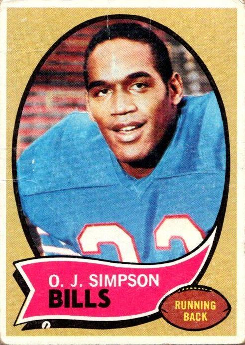 O.J. Simpson 1970 Topps Football