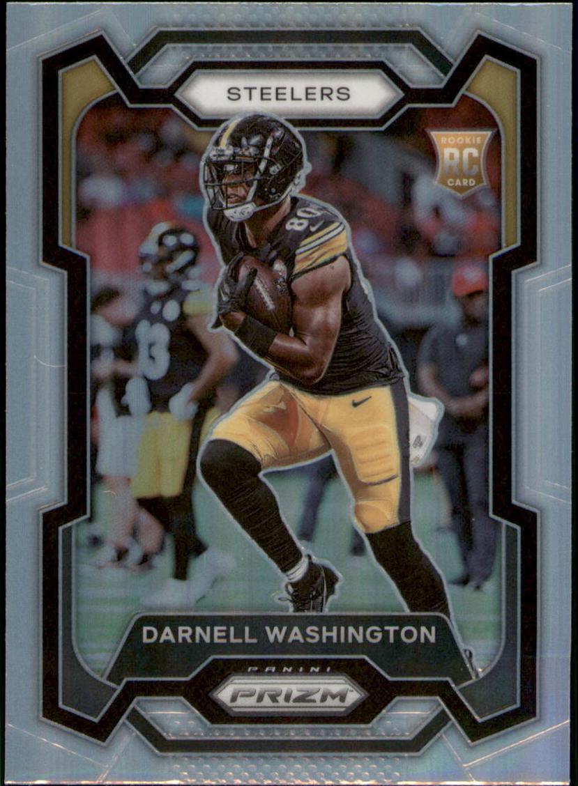 2023 Panini Prizm Darnell Washington [Orange Lazer] #384 card