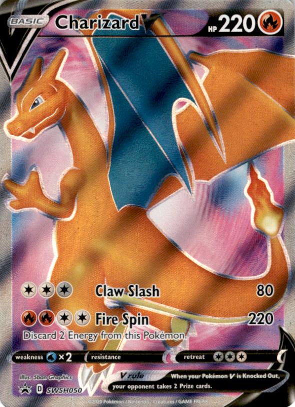 Charizard V 2020 Pokemon SWSH Black Star Promo Champions Path