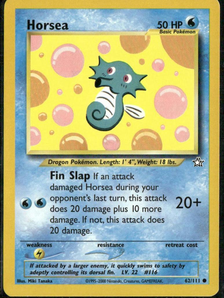 Horsea 2000 Pokemon Neo Genesis