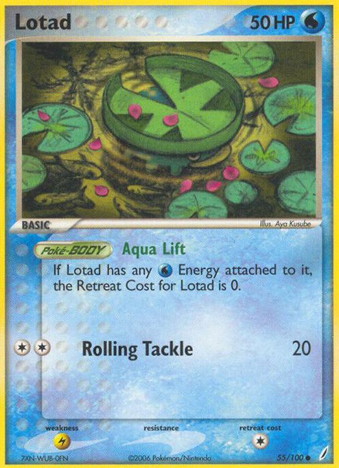 Lotad 2006 Pokemon EX Crystal Guardians