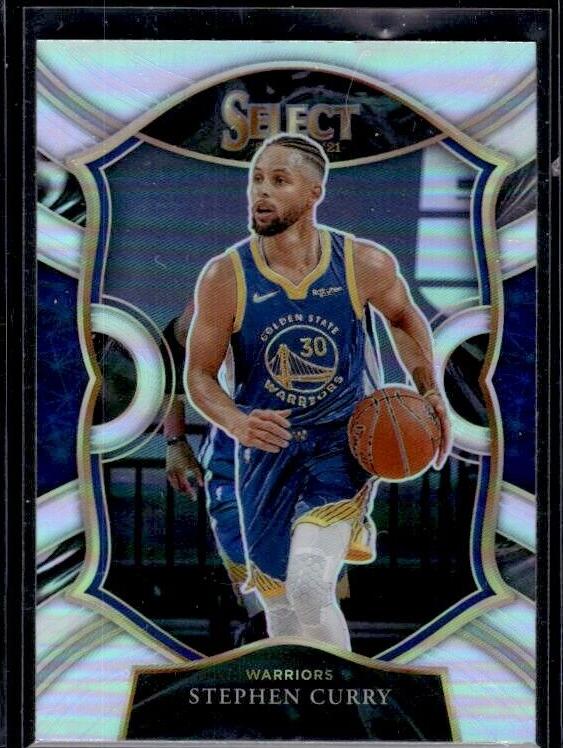 2020 Panini Select Stephen Curry [Silver Prizms] #57 card