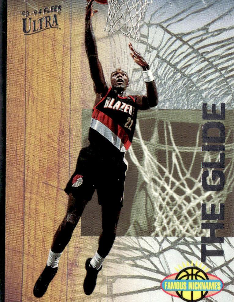 1993 Ultra Famous Nicknames Clyde Drexler #4 card