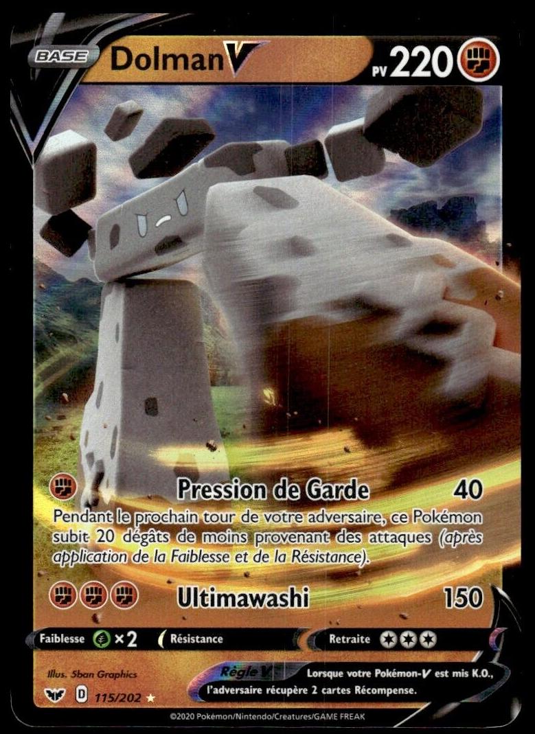 Stonjourner V Holo 2020 Pokemon Sword & Shield