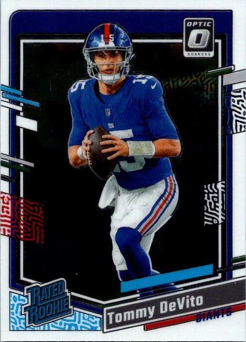 Tommy DeVito 2023 Donruss Optic Football card