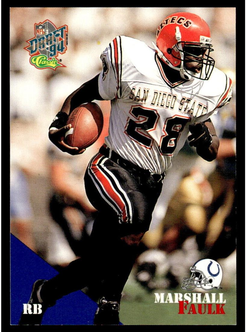 Marshall Faulk - 1994 Classic NFL Draft Football