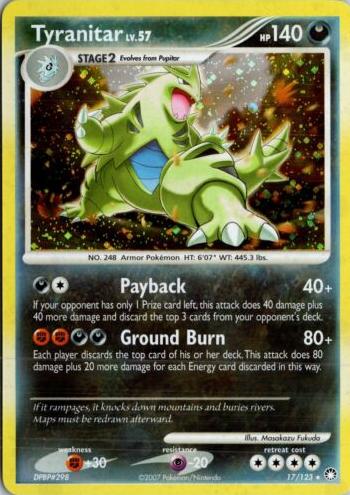 Tyranitar Holo 2007 Pokemon Diamond & Pearl Mysterious Treasures