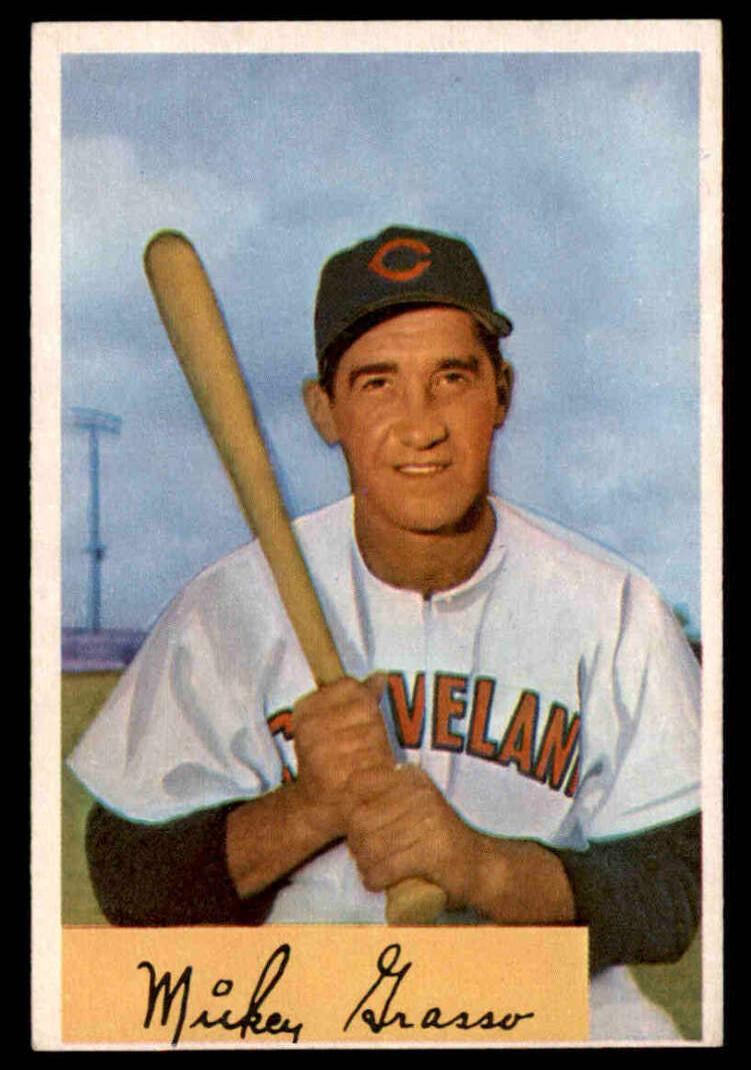 1954 Bowman Mickey Grasso #184 card