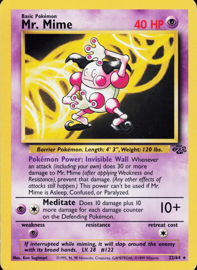 Mr. Mime 1999 Pokemon Jungle