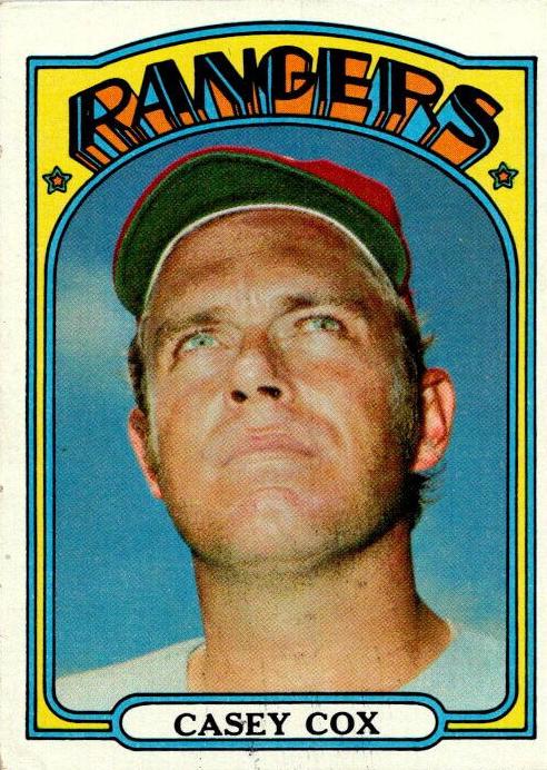 1972 Topps Casey Cox #231 card