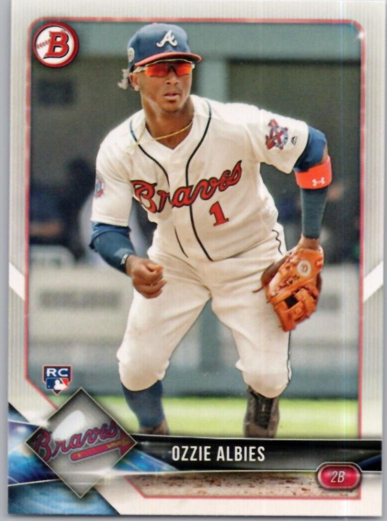 2018 Bowman Ozzie Albies #62 card