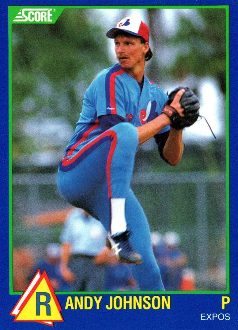1989 Score Rising Stars Randy Johnson #63 card