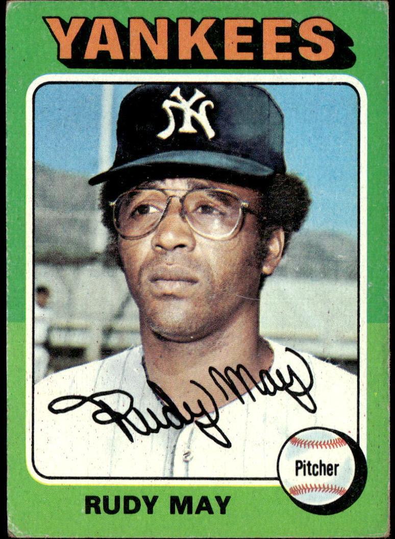 1975 Topps Rudy May #321 card