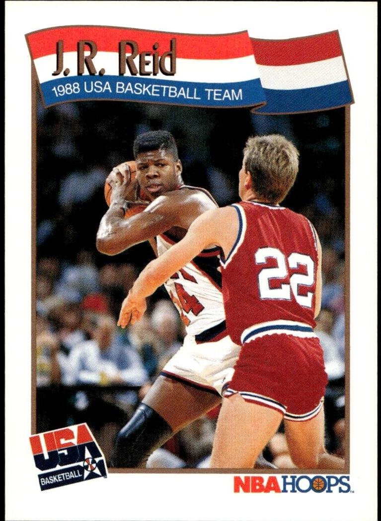 1991 Hoops J.R. Reid #572 card