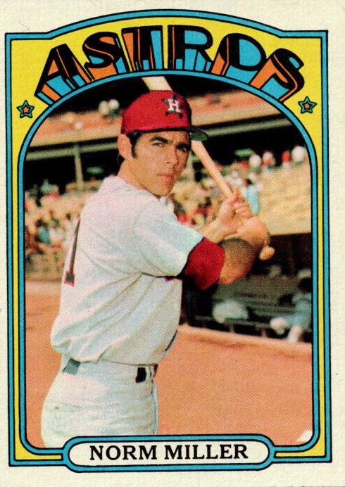 1972 Topps Norm Miller #466 card