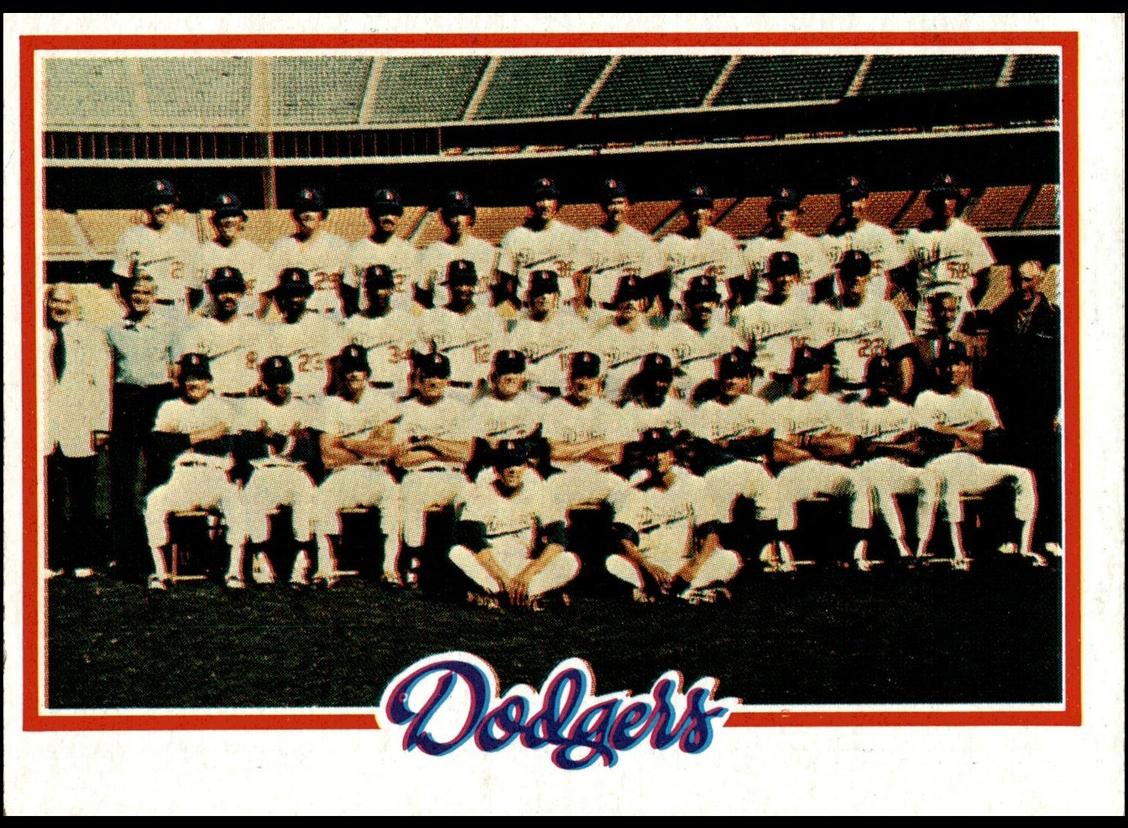 1978 Topps Dodgers Team #259 card