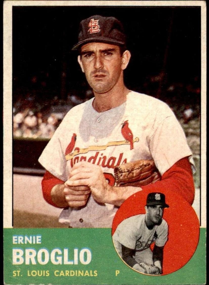 1963 Topps Ernie Broglio #313 card
