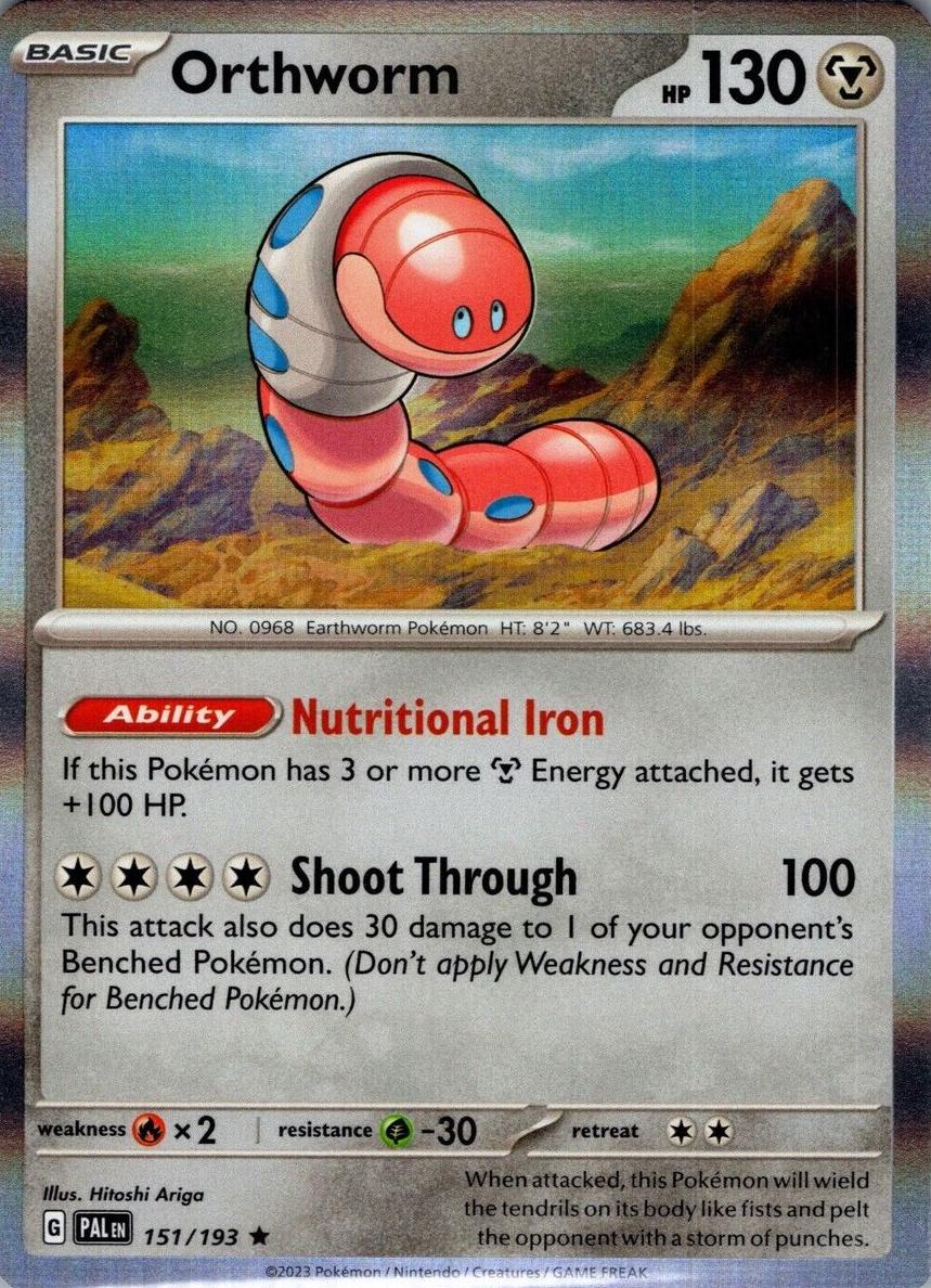 Orthworm 2023 Pokemon Scarlet & Violet Paldea Evolved