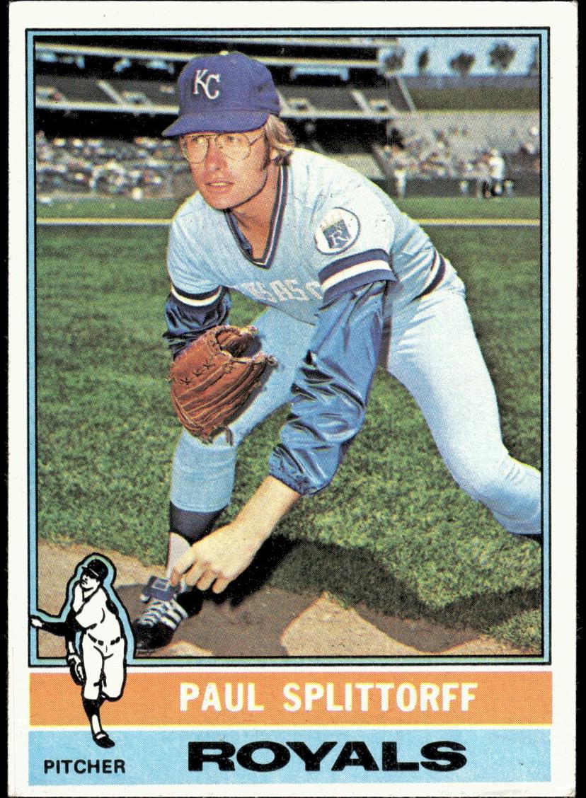 1976 Topps Paul Splittorff #43 card