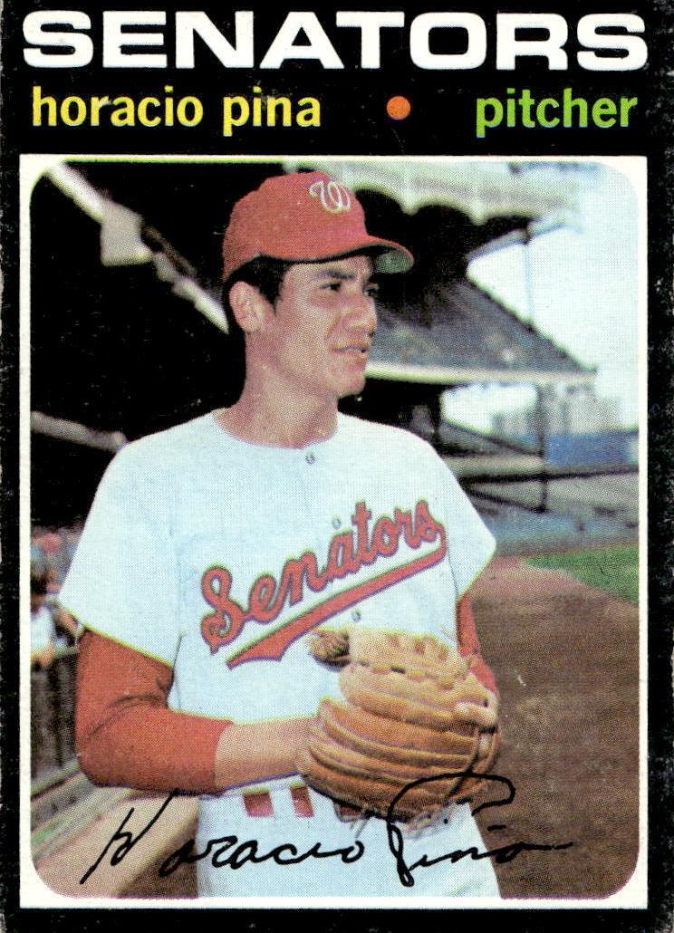 1971 Topps Horacio Pina #497 card