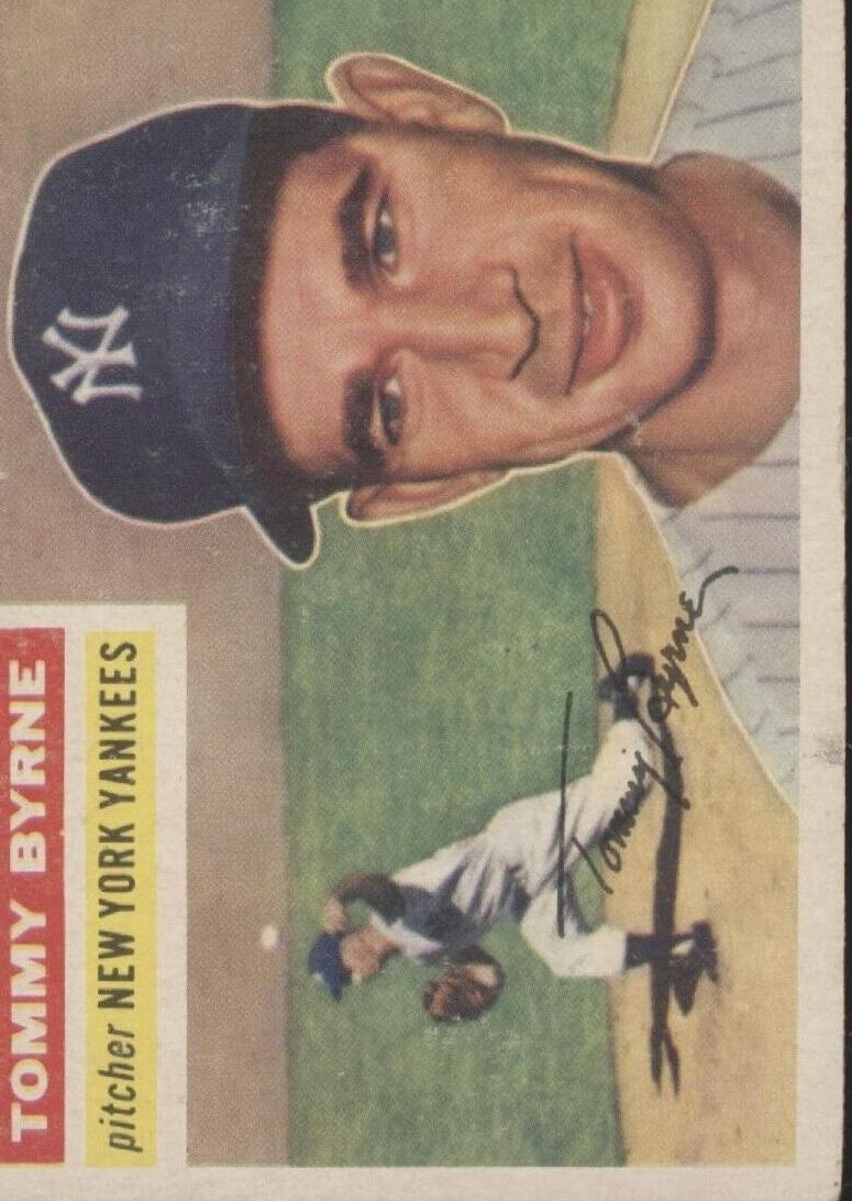 1956 Topps Tommy Byrne #215 card