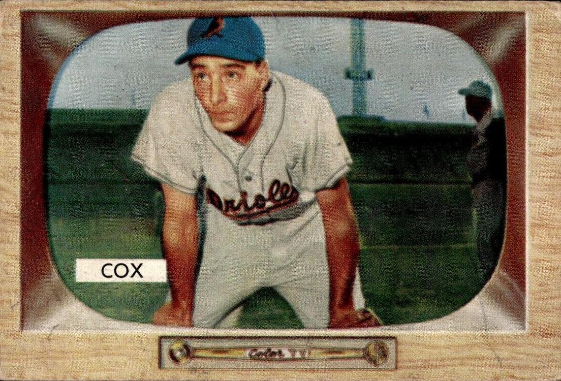 1955 Bowman Billy Cox #56 card