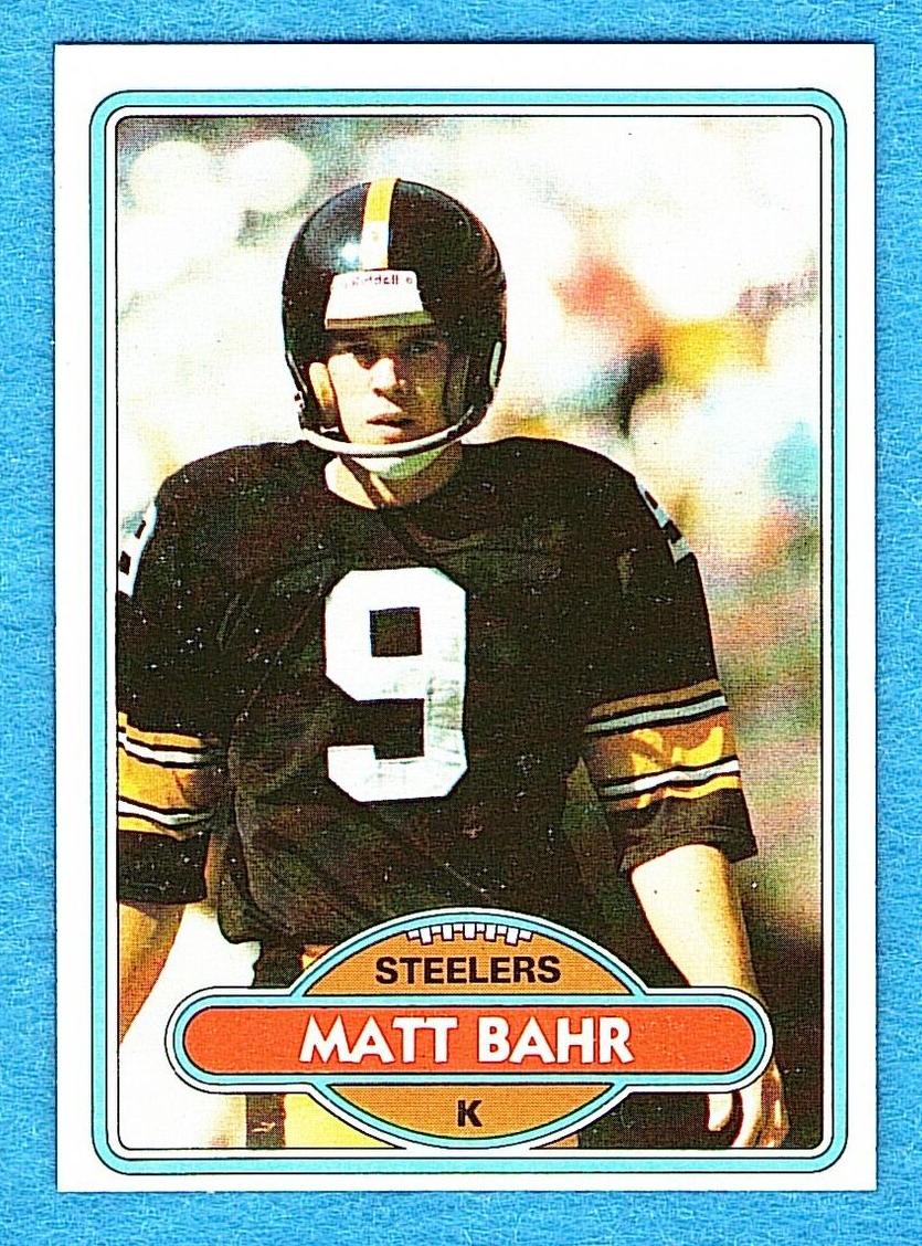 Matt Bahr 1980 Topps Football