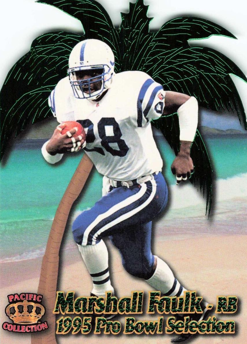 1995 Pacific Crown Royale Marshall Faulk #PB-4 card