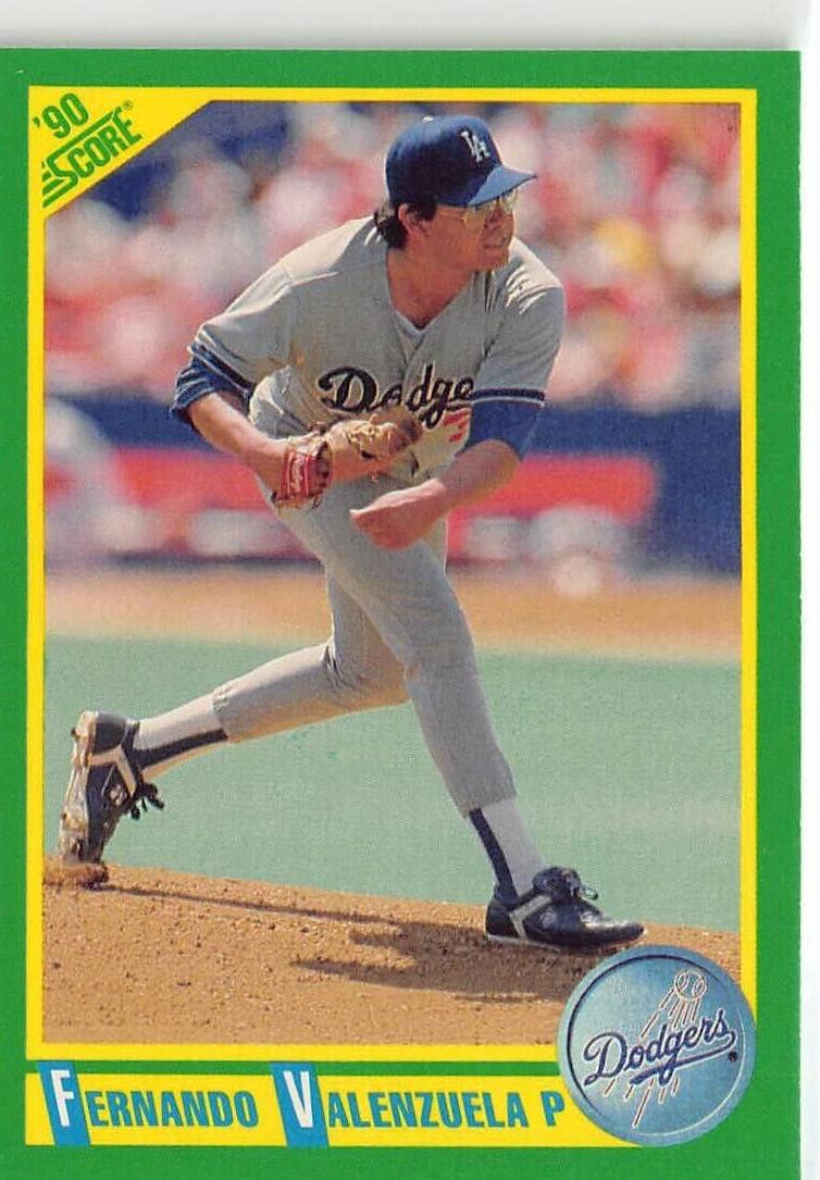 1990 Score Fernando Valenzuela #54 card
